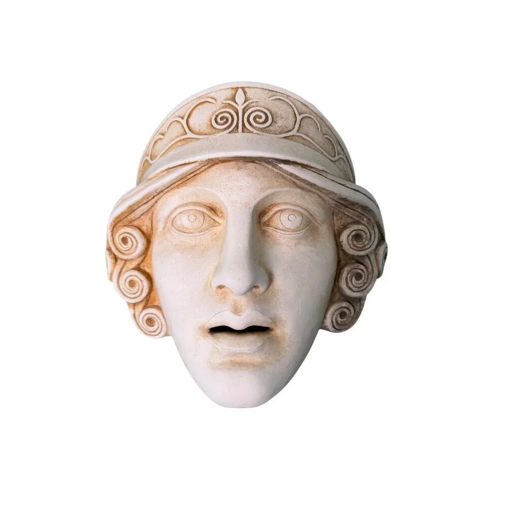 Goddess Athena Mask - Ancient Greek Theatre Casting Stone Material Large